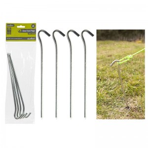 Estacas de aço X4 23cm/9''